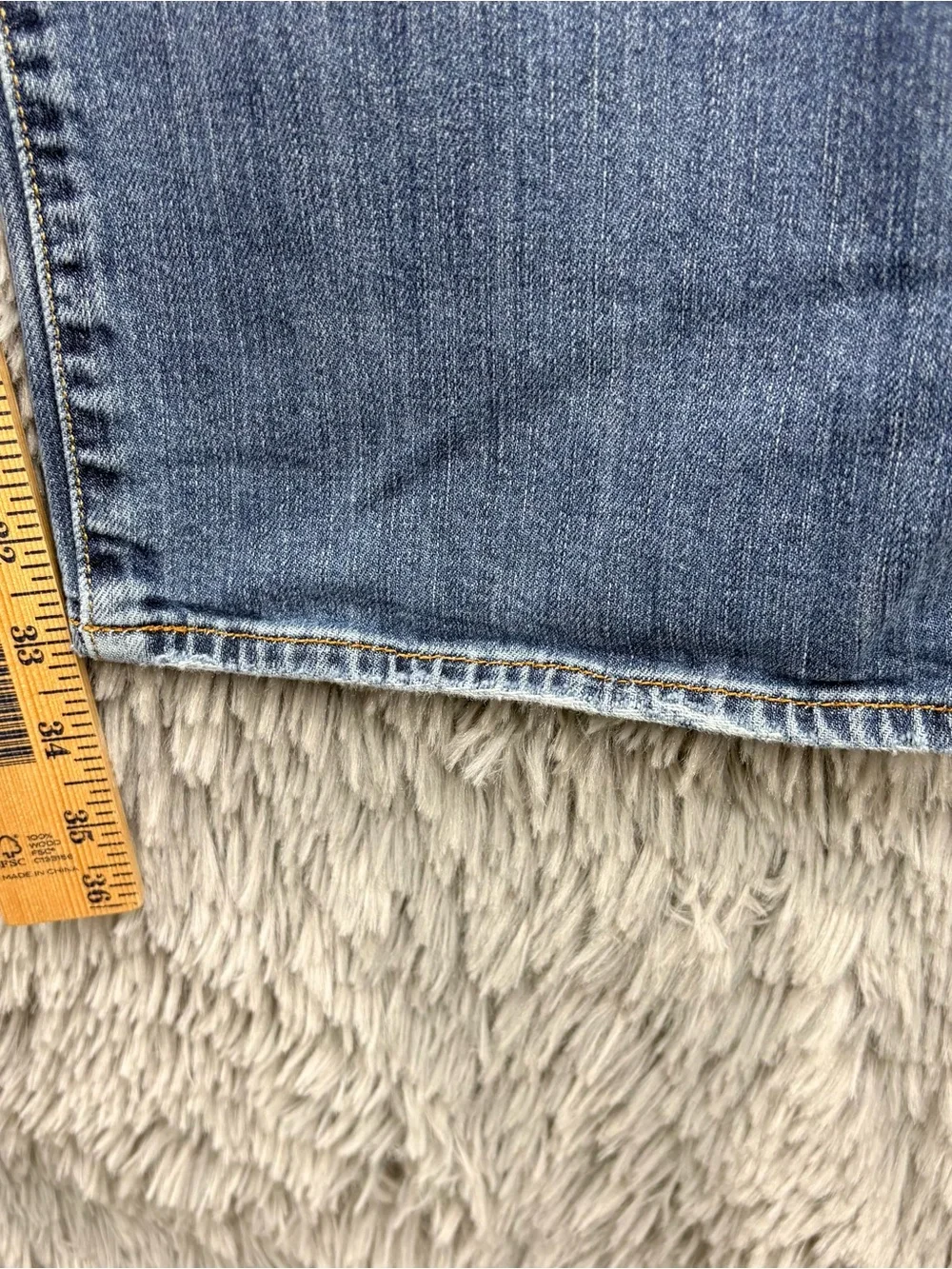 Lucky Jeans Mens 34 361 Vintage Blue Straight Leg Mid Rise Medium Wash Relaxed
